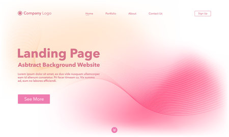 Landing page. Abstract background website. Template for websites, or apps. modern design. abstract vector style.のイラスト素材