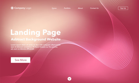 Landing page. Abstract background website. Template for websites, or apps. modern design. abstract vector style.のイラスト素材