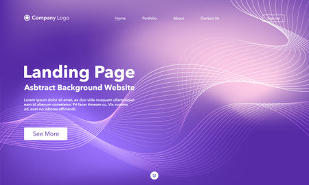 Landing page. Abstract background website. Template for websites, or apps. modern design. abstract vector style.のイラスト素材