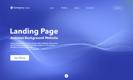 Landing page. Abstract background website. Template for websites, or apps. modern design. abstract vector style.のイラスト素材
