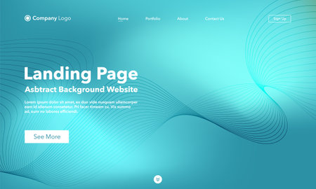 Landing page. Abstract background website. Template for websites, or apps. modern design. abstract vector style.のイラスト素材