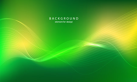 abstract wave background. element for design. Digital frequency track equalizer. Stylized line art. Colorful shiny wave with lines created using blend tool. Curved wavy line smooth stripe Vector illustration.のイラスト素材