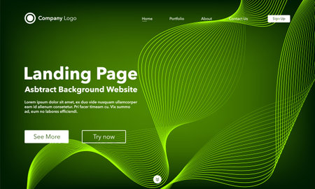 Landing page. Abstract background website. Template for websites, or apps. modern design. abstract vector style.のイラスト素材
