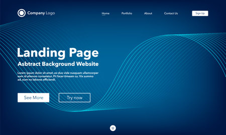 Landing page. Abstract background website. Template for websites, or apps. modern design. abstract vector style.のイラスト素材