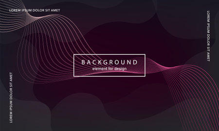 abstract background. Wave element for design poster. Digital frequency track equalizer. Stylized line art. Colorful shiny wave lines created using the blend tool. Curved wavy line smooth stripe.のイラスト素材