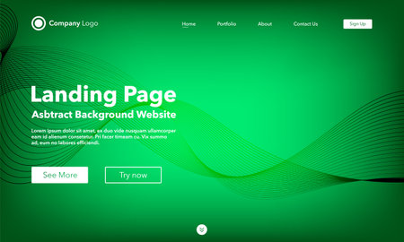Landing page. Abstract background website. Template for websites, or apps. modern design. abstract vector style.のイラスト素材