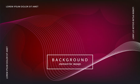 abstract background. Wave element for design poster. Digital frequency track equalizer. Stylized line art. Colorful shiny wave lines created using the blend tool. Curved wavy line smooth stripe.のイラスト素材