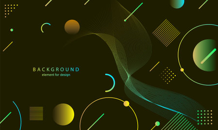abstract gradient background. wave element for design. Digital frequency track equalizer. Stylized line art. Colorful shiny wave with lines created using blend tool. Curved wavy line smooth stripe. vector illustration.のイラスト素材