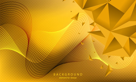 Abstract gradient background with triangles. wave element for design. Digital frequency track equalizer. Stylized line art. Colorful shiny wave with lines created. Curved wavy smooth stripe. vectorのイラスト素材
