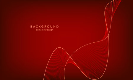 abstract gradient background. wave element for design. Digital frequency track equalizer. Stylized line art. Colorful shiny wave with lines created using blend tool. Curved wavy line smooth stripe. vector illustration.のイラスト素材
