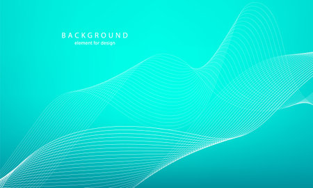 abstract gradient background. wave element for design. Digital frequency track equalizer. Stylized line art. Colorful shiny wave with lines created using blend tool. Curved wavy line smooth stripe. vector illustration.のイラスト素材