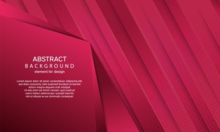Trendy color of the year 2023 - Viva Magenta. Minimal geometric abstract background. fashion color palette sample. Bright design gradient texture. Dynamic shape composition. vector illustrationのイラスト素材