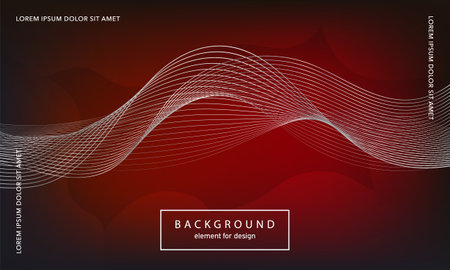 abstract background. Wave element for design poster. Digital frequency track equalizer. Stylized line art. Colorful shiny wave lines created using the blend tool. Curved wavy line smooth stripe.のイラスト素材