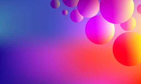 Abstract gradient background with element for design poster. Stylized circle art. Colorful shiny. Minimal geometric backdrop. Bright design texture. Dynamic shape composition. vectorのイラスト素材