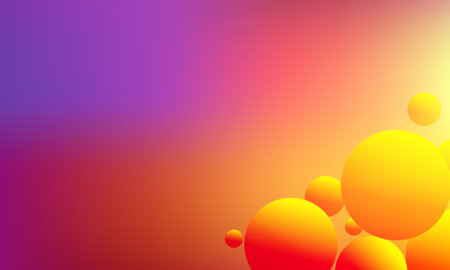 Abstract gradient background with element for design poster. Stylized circle art. Colorful shiny. Minimal geometric backdrop. Bright design texture. Dynamic shape composition. vectorのイラスト素材