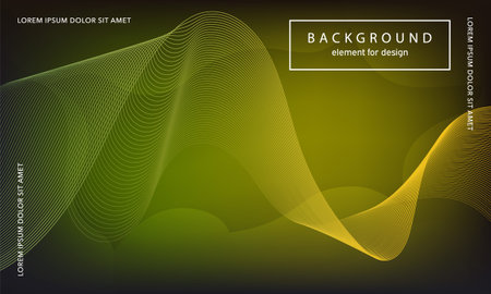 abstract background. Wave element for design poster. Digital frequency track equalizer. Stylized line art. Colorful shiny wave lines created using the blend tool. Curved wavy line smooth stripe.のイラスト素材