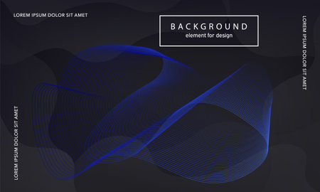 abstract background. Wave element for design poster. Digital frequency track equalizer. Stylized line art. Colorful shiny wave lines created using the blend tool. Curved wavy line smooth stripe. vectorのイラスト素材