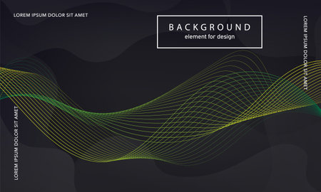 abstract background. Wave element for design poster. Digital frequency track equalizer. Stylized line art. Colorful shiny wave lines created using the blend tool. Curved wavy line smooth stripe. vectorのイラスト素材