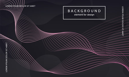 abstract background. Wave element for design poster. Digital frequency track equalizer. Stylized line art. Colorful shiny wave lines created using the blend tool. Curved wavy line smooth stripe. vectorのイラスト素材