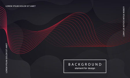 abstract background. Wave element for design poster. Digital frequency track equalizer. Stylized line art. Colorful shiny wave lines created using the blend tool. Curved wavy line smooth stripe. vectorのイラスト素材