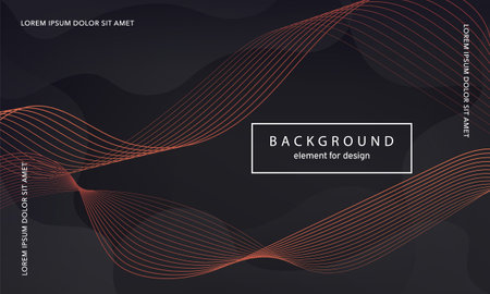 abstract background. Wave element for design poster. Digital frequency track equalizer. Stylized line art. Colorful shiny wave lines created using the blend tool. Curved wavy line smooth stripe. vectorのイラスト素材