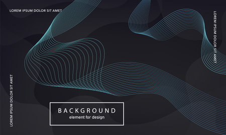 abstract background. Wave element for design poster. Digital frequency track equalizer. Stylized line art. Colorful shiny wave lines created using the blend tool. Curved wavy line smooth stripe. vectorのイラスト素材