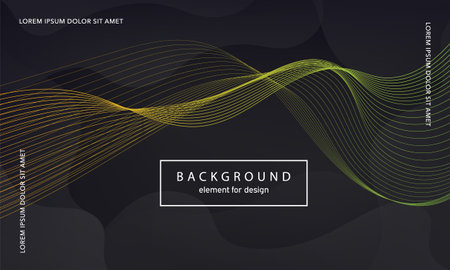 abstract background. Wave element for design poster. Digital frequency track equalizer. Stylized line art. Colorful shiny wave lines created using the blend tool. Curved wavy line smooth stripe. vectorのイラスト素材
