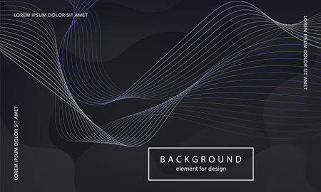 abstract background. Wave element for design poster. Digital frequency track equalizer. Stylized line art. Colorful shiny wave lines created using the blend tool. Curved wavy line smooth stripe. vectorのイラスト素材