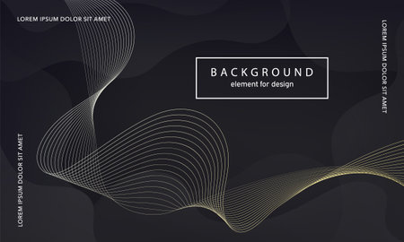 abstract background. Wave element for design poster. Digital frequency track equalizer. Stylized line art. Colorful shiny wave lines created using the blend tool. Curved wavy line smooth stripe. vectorのイラスト素材