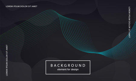 abstract background. Wave element for design poster. Digital frequency track equalizer. Stylized line art. Colorful shiny wave lines created using the blend tool. Curved wavy line smooth stripe. vectorのイラスト素材