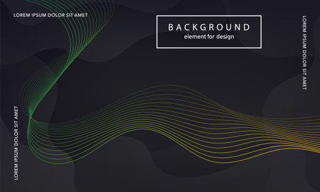abstract background. Wave element for design poster. Digital frequency track equalizer. Stylized line art. Colorful shiny wave lines created using the blend tool. Curved wavy line smooth stripe. vectorのイラスト素材