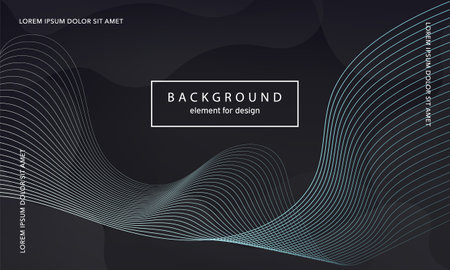 abstract background. Wave element for design poster. Digital frequency track equalizer. Stylized line art. Colorful shiny wave lines created using the blend tool. Curved wavy line smooth stripe. vectorのイラスト素材