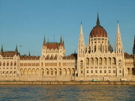 Budapest Parliament is the third largest parliament in the worldの写真素材