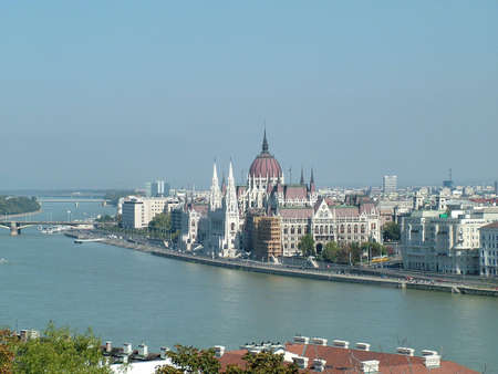 Birdview of Budapest in Hungaryの写真素材