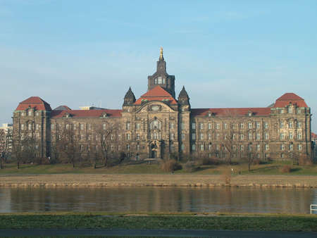 Saxon State Chancellery in Dresden の写真素材