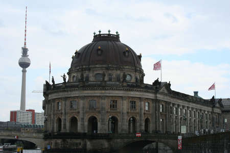Berlin Bode Museum and Alexanderplatzの写真素材