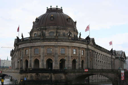 Berlin Bode Museum and Alexanderplatzの写真素材