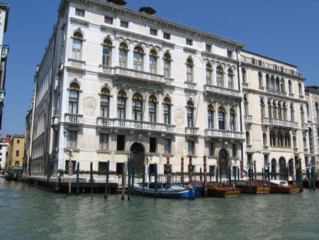Canal Grande in Venice Italyの写真素材