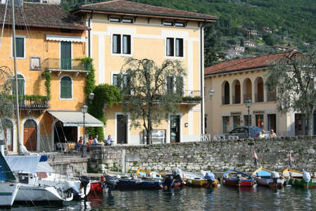 Torri del Benaco in North Italyの写真素材