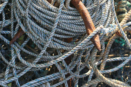 Ancor and Fishing Ropes の写真素材