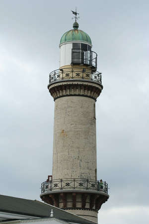 Lighthouse in Warnemundeの写真素材