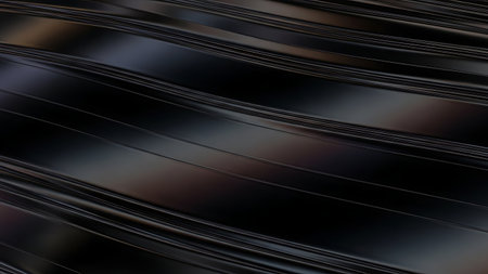 A close-up of curved black lines and shadows, creating a modern and minimal abstract with a focus on geometric shapes and texture. Clear details and vibrant colors enhance visual appeal. resolution use.の素材