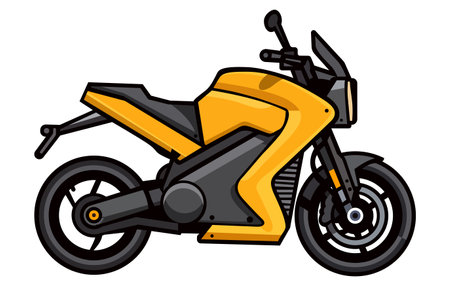 illustration of motor cycle vector design, Sport bike wrap design vector. ready print concept for vinyl wrap and motorcycle decalのイラスト素材