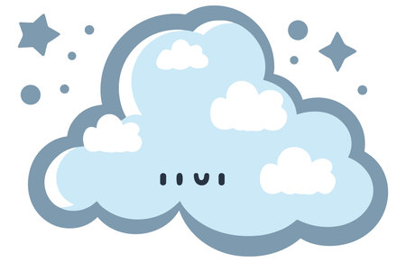 Cloud And Cold Vector.Cloud icon. Vector illustration
