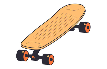 Skateboard Icon color vector illustration, skateboard sport illustrationのイラスト素材