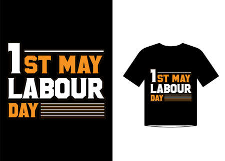 Labour day t shirt design template vectorのイラスト素材