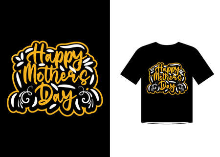 Happy mother's day t-shirt design for every mother lovers and mother's dayのイラスト素材