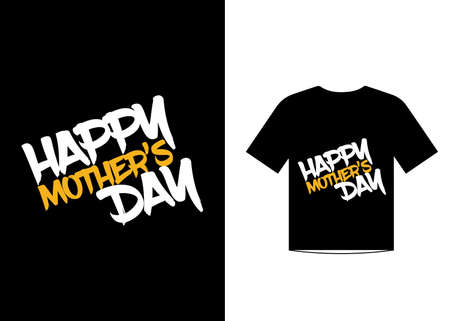 Happy mother's day t-shirt design for every mother lovers and mother's dayのイラスト素材