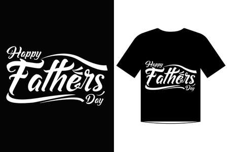 Happy fathers day t-shirt template design vector for allのイラスト素材