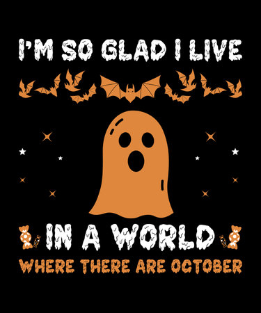 Halloween t-shirt design template vectorのイラスト素材
